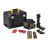 Stanley - Laser rotatif avec récepteur et accessoires, rouge, portée 600 m, batterie FMHT77446-1