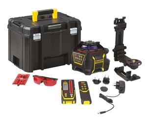 Stanley - Laser rotatif avec récepteur et accessoires, rouge, portée 600 m, batterie intégrée, chargeur FMHT77447-1