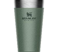 STANLEY 1913 Adventure Stacking Beer Pint 0.47L - Garder les Boissons Fraîches Pendant 4h - Verre à Bière en Acier Inoxydable - À Empiler - Double Paroi Isolante - Lavable au Lave-Vaisselle - Green