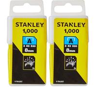 Stanley Light Duty agrafes 8 mm (1000) 0-tra205t (Lot de 2)
