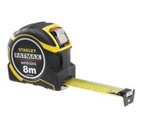 STANLEY - Mesure auto lock 8 M x 32 mm - ruban large - crochet avec position du zéro réel -boitier ergonomique bi matière - trou d'accroche pour dragonne - XTHT0-33501