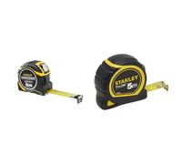 STANLEY Mesure Auto Lock 8 M x 32 mm - Ruban Large - Traitement Mylar et Blade Armor & Stanley 0-30-697 mesure Tylon 5m x 19mm - Boitier Ergonomique Bi matière - Ruban en Acier Laqué