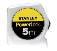 Stanley Mètre-ruban de poche PowerLock® L. 5 m l. de bande 19 mm mm/cm EG II plastique S Quantité:1