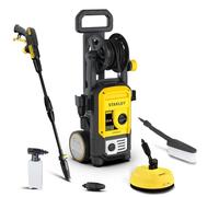 Stanley Nettoyeur Haute Pression SXPW22HP pour Voitures et Espaces Extérieurs de la Maison, avec Patio Cleaner et Brosse Fixe, Pression Max. 160 Bar, Débit Max. 480 l/h, Puissance Absorbée 2200 W