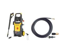 Stanley Nettoyeur Haute Pression SXPW25E (2500 W, 170 Bar, 500 l/h) & Déboucheur de Canalisations pour Nettoyeur Haute Pression (16 m) Noir