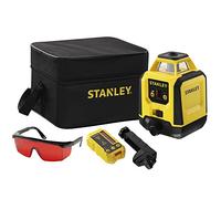 STANLEY - Niveau laser rotatif - faisceau rouge - possède une portée de 240 m et une précision +/- 6 mm à 30m - livré avec piles - pochette rigide -lunettes -cible et cellule de détection -STHT77616-0
