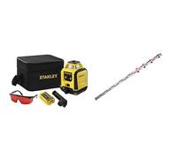 STANLEY Niveau Laser Rotatif STHT77616-0 - Faisceau Rouge - Portée 240 m (diamètre) - Précision +/- 6 mm @30 m - IP54 - Livré avec Piles, Pochette Rigide, Lunettes, Cible et Cellule de & Stanley