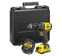 Stanley - Perceuse à percussion sans fil 18V, 1 batterie Li-Ion 2,0 Ah, chargeur SFMCD715D1K-QW