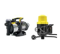 Stanley Pompe Autoamorçante SXGP1300XFE pour Eaux Claires (1300 W,Débit max. 4.200 l/h) & TROTEC Pressostat électronique TDP DSP pour le contrôle des pompes de jardin et de l'eau 1 phase