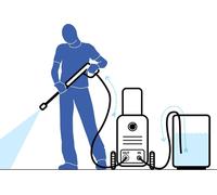 Stanley Pressure Washer STANLEY SXPW14PE High Pressure Washer with Patio Cleaner (1400 W