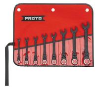 Stanley Proto Industrial JSCVF-8S Jeu de 8 clés à cliquet flexibles Noir