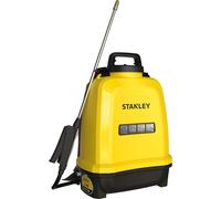 Stanley Pulvérisateur de pression 12 L, Pulvérisateur de jardin, électrique, batterie de Lithium Rechargeable, lance télescopique, buse réglable, portée 2 h, max. 5 Bar, 0,6 L/min, jaune/noir