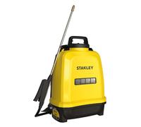 Stanley Pulvérisateur de pression 12 L, Pulvérisateur de jardin, électrique, batterie de Lithium Rechargeable, lance télescopique, buse réglable, portée 2 h, max. 5 Bar, 0,6 L/min, jaune/noir