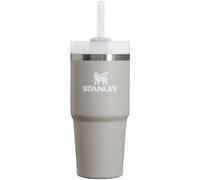 Stanley Quencher H2.0 FlowState Gobelet isotherme en acier inoxydable avec couvercle et paille - Pour eau, thé glacé ou café, smoothie et plus encore - Cendre, 414 ml