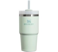 STANLEY Quencher H2.0 FlowState Gobelet isotherme en acier inoxydable avec couvercle et paille pour eau, thé glacé ou café, smoothie et plus encore, brume - 591 ml