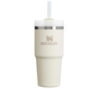 STANLEY Quencher H2.0 FlowState Gobelet isotherme en acier inoxydable avec couvercle et paille pour eau, thé glacé ou café, smoothie et plus encore, crème 2.0, 414 ml