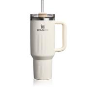 Stanley Quencher H2.O FlowState Fluted Tumbler gobelet en acier inoxydable avec paille grand format Cream Gloss 1 pcs