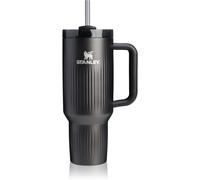 Stanley Quencher H2.O Fluted Tumbler gobelet en acier inoxydable avec paille grand format Black PVD 1180 ml