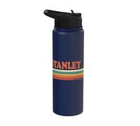Stanley Rétro Prénom Personnalisé Rayures Vintage Stainless Steel Insulated Water Bottle