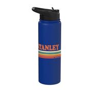 Stanley Rétro Prénom Personnalisé Rayures Vintage Stainless Steel Insulated Water Bottle