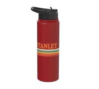 Stanley Rétro Prénom Personnalisé Rayures Vintage Stainless Steel Insulated Water Bottle