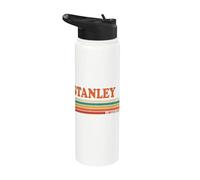 Stanley Rétro Prénom Personnalisé Rayures Vintage Stainless Steel Insulated Water Bottle
