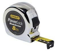 Stanley Ruban à mesurer Micro Powerlock Blade Armor, 8 mètres, Mètre à ruban