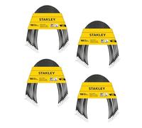 STANLEY S300421 Lot de 40 tendeurs élastiques en Caoutchouc pour Bateau, Camping, Support de Cargaison, Noir, 53,3 cm