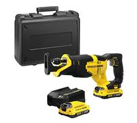 Stanley - Scie sabre sans fil 18 V, 2 batteries 2,0 Ah Li-Ion, chargeur SFMCS310D2K-QW