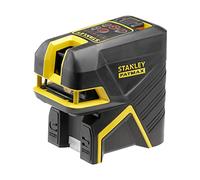 STANLEY Scpr5 Niveau Laser Croix + 5 Points Gamme FATMAX - Faisceau Rouge - Portée jusqu'à 50 avec Cellule de Détection de Détection (Non Fournie) - Livré en Mallette Tstak avec 3 Accessoires et Piles