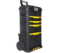 STANLEY Servante Modulo 3 en 1 Avec Boite Touchlatch à Tiroir 1-79-206 - Structure en Polypropylène Résistant