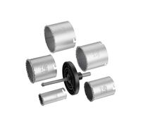 Stanley - Set 6 scies cloches avec plaque de serrage et guide de perçage STA81167-XJ