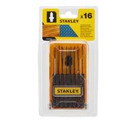 Stanley - Set de 16 lames de scie HCS-HSS pour le bois et le métal STA28160-XJ