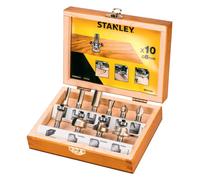 Stanley - Set d'embouts de fraisage de 10 pièces STA80020-XJ