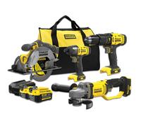 Stanley - Set outils sans fil, batteries et chargeur, 8 pièces SFMCK469M2-QW