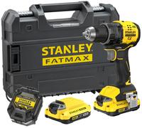 Stanley SFMCD714D2T-QW FatMax V20 Perceuse visseuse brushless (65Nm/18V/2x2,0Ah), coffret