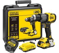 Stanley Perceuse à percussion sans fil SFMCD726D2K-QW 18V 80 Nm 2x2,0Ah + chargeur