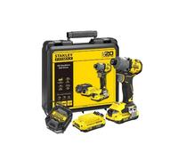 Stanley - Clé à chocs sans fil 18V, 2 batteries 2,0 Ah Li-Ion, chargeur SFMCF830D2K-QW