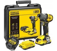 Stanley - Clé à chocs sans fil 18V, 2 batteries 2,0 Ah Li-Ion, chargeur SFMCF830D2K-QW