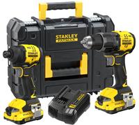Kit 2 outils 18V - Perceuse visseuse à perc., Visseuse à impact , 2 bat. 2 Ah en mallette Pro-Stack V20 - STANLEY POWERTOOLS - SFMCK201D2T-QW