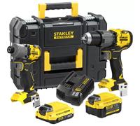 Stanley SFMCK211MDT-QW FatMax V20 Kit combiné sans fil (18V/1x2,0Ah/1x4,0Ah), coffret
