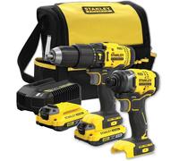 Stanley SFMCK465D2S FatMax V20 Set perceuse a percussion et chocs (18V/2x2,0Ah), sac