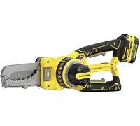 Stanley SFMCPS515M1-QW FatMax V20 Scie a chaîne d’élagage sans fil (15cm/18V/1x4,0Ah)