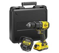 Stanley - Perceuse à percussion sans fil 18V, 1 batterie Li-Ion 2,0 Ah, chargeur SFMCD715D1K-QW
