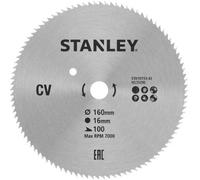 Stanley STA10155-XJ Lame de scie circulaire 160x16mm, 100 dents