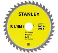 Stanley STA13035-XJ Lame de scie pour bois 190x30mm, 40 dents