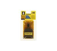 Stanley Lames pour scie sauteuse STA28160-XJ - 16 lames en T, HCS-HSS pour bois et métal