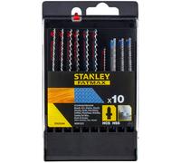 Stanley STA29240-XJ 10 lames en T pour scie sauteuse - HCS-HSS, pour bois et métal
