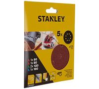 Stanley STA32047-XJ Disque abrasif 125mm, P60, P80, 2x P120, P180