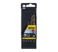 STANLEY STA56002 Foret HSS-E, Noir, Set de 6 Pièces